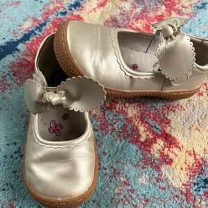 Live & Luca Gold Mary Janes Size 11